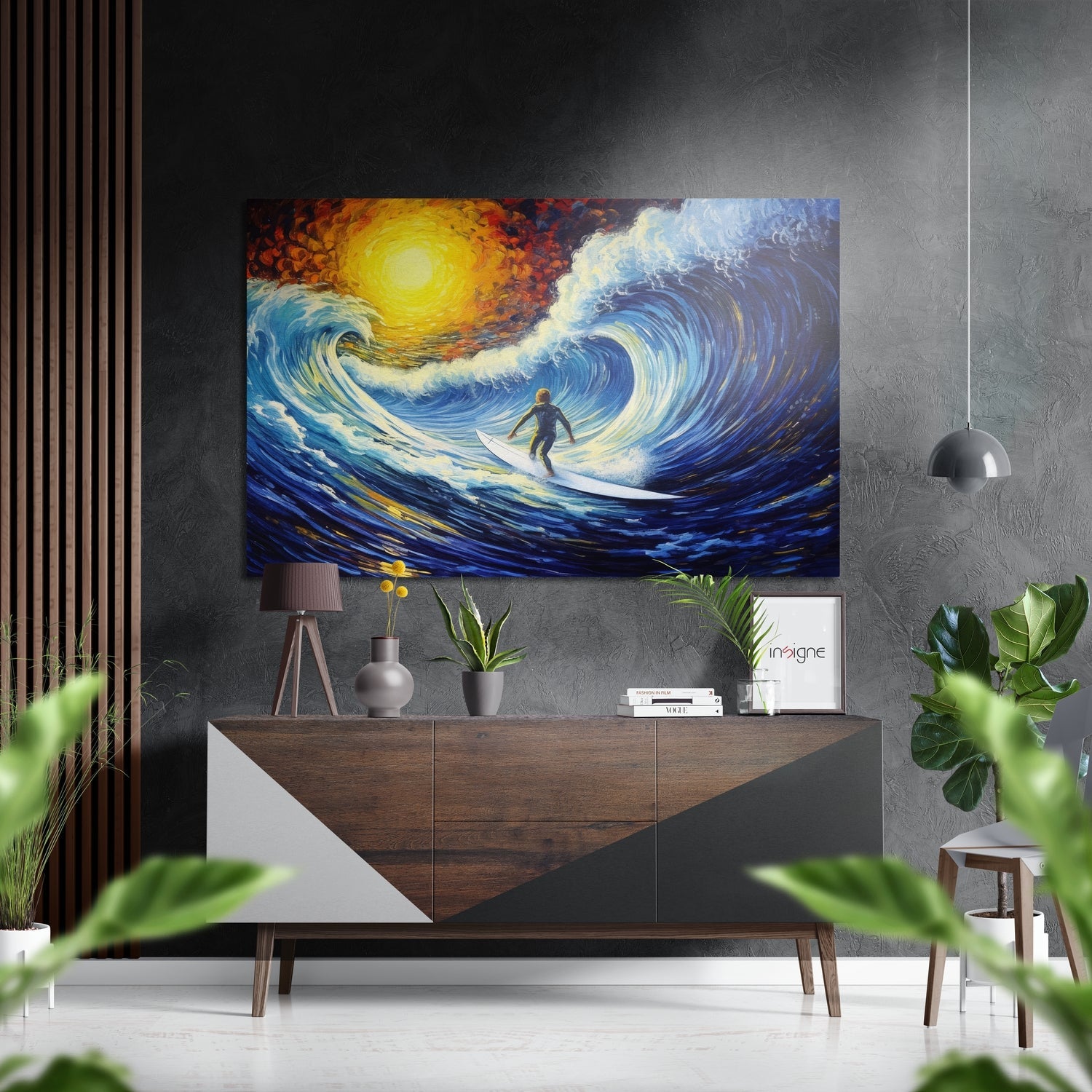 Through the Waves Brushed Aluminum Dibond Wall Art