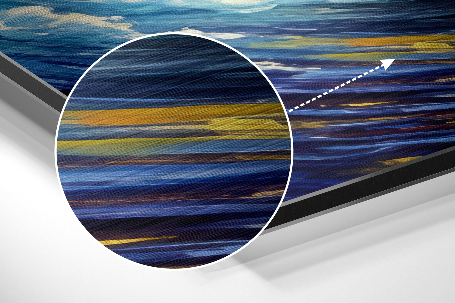 Through the Waves Brushed Aluminum Dibond Wall Art