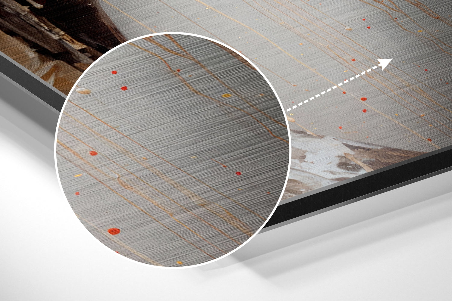 Facedown Brushed Aluminum Dibond Wall Art