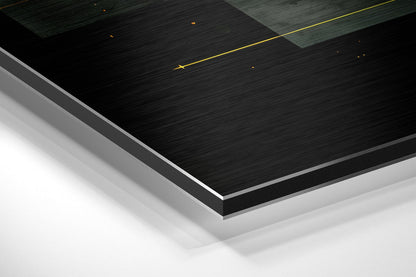 Space of Shapes Brushed Aluminum Dibond Wall Art