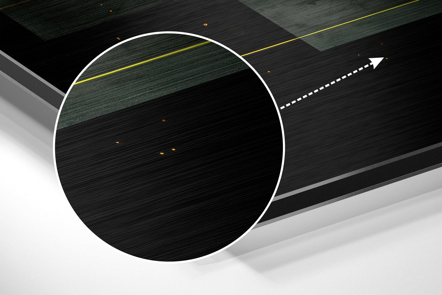 Space of Shapes Brushed Aluminum Dibond Wall Art