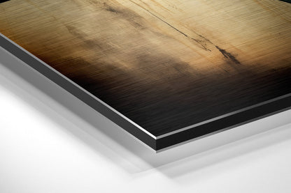 Overlapping Triangles Sun and Moon Brushed Aluminum Dibond Wall Art