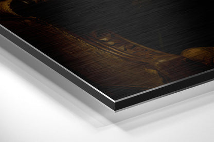 Bear as a Gentleman Brushed Aluminum Dibond Wall Art