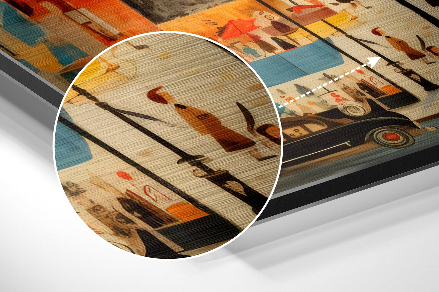 Paris Brushed Aluminum Dibond Wall Art