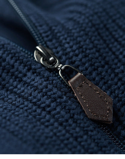 2024 half-high collar zipper sweater