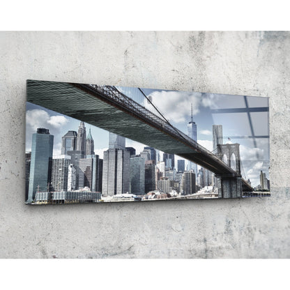 Brooklyn Bridge Glass Wall Art (36"x14")