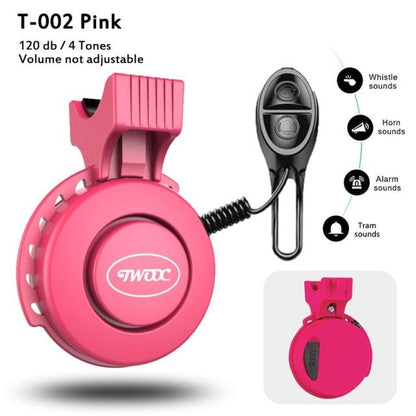 Bike Bell Charging Speaker USB Recharged Mini Electric Bike Horn 4 Modes Cycling Electric Bicycle Accessories For Scooter Electric Bike Horn Cycling Bicycle Scooter Horn Battery Waterproof Bicycle Accessories For Kid
