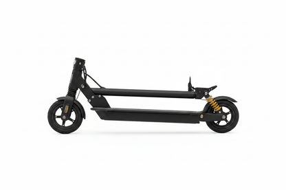FlipStylez IDEIGITOD Black Foldable Electric Scooter | 24V Lithium Battery, Gold Spring Suspension, LED Headlight, Kids &amp; Adults E-Scooter