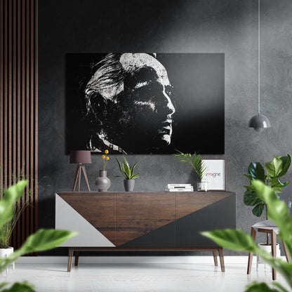 Classic Hollywood Leading Man Brushed Aluminium Dibond Wall Art