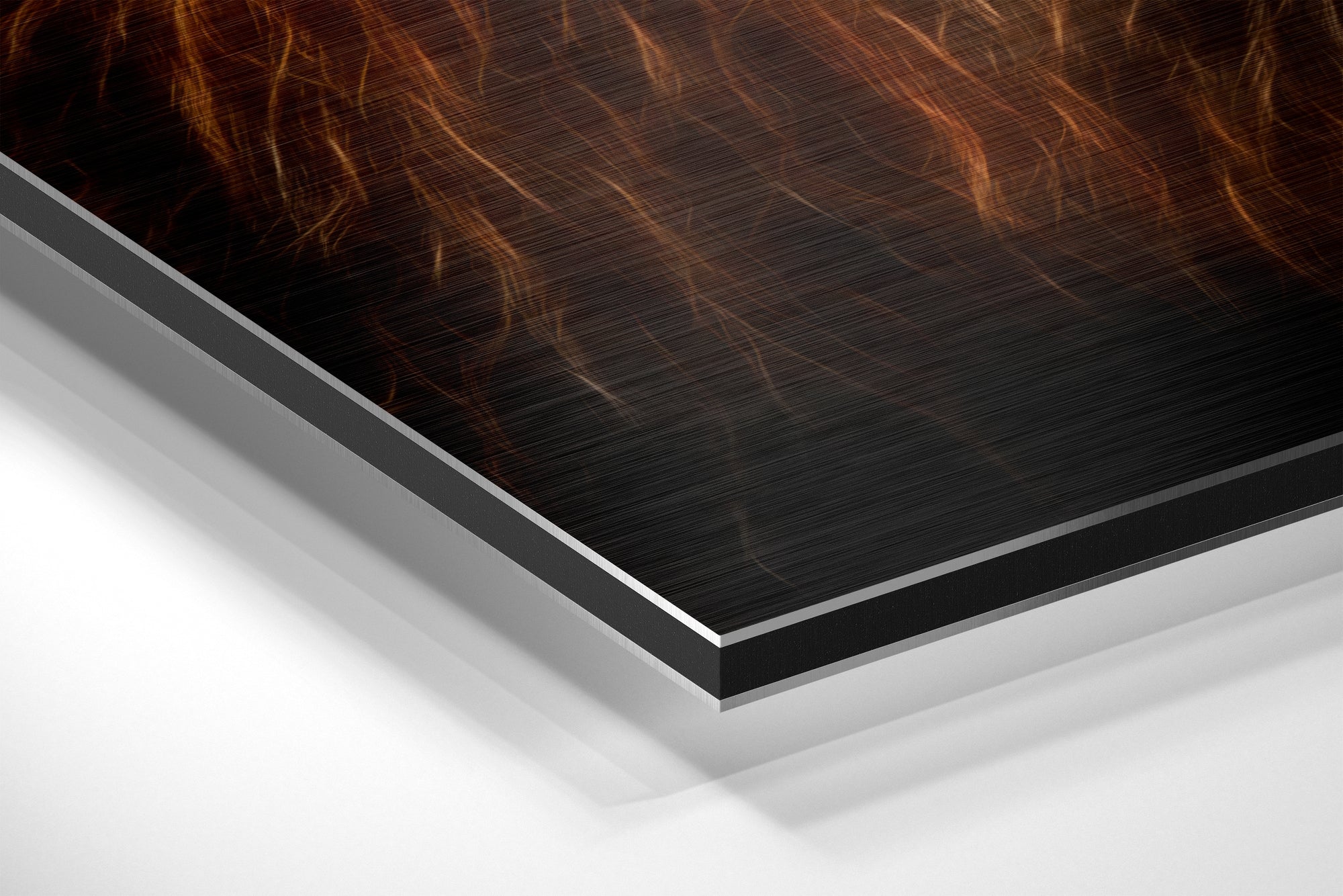 Fiery Mane Lion Starry Sunset Brushed Aluminium Dibond Wall Art
