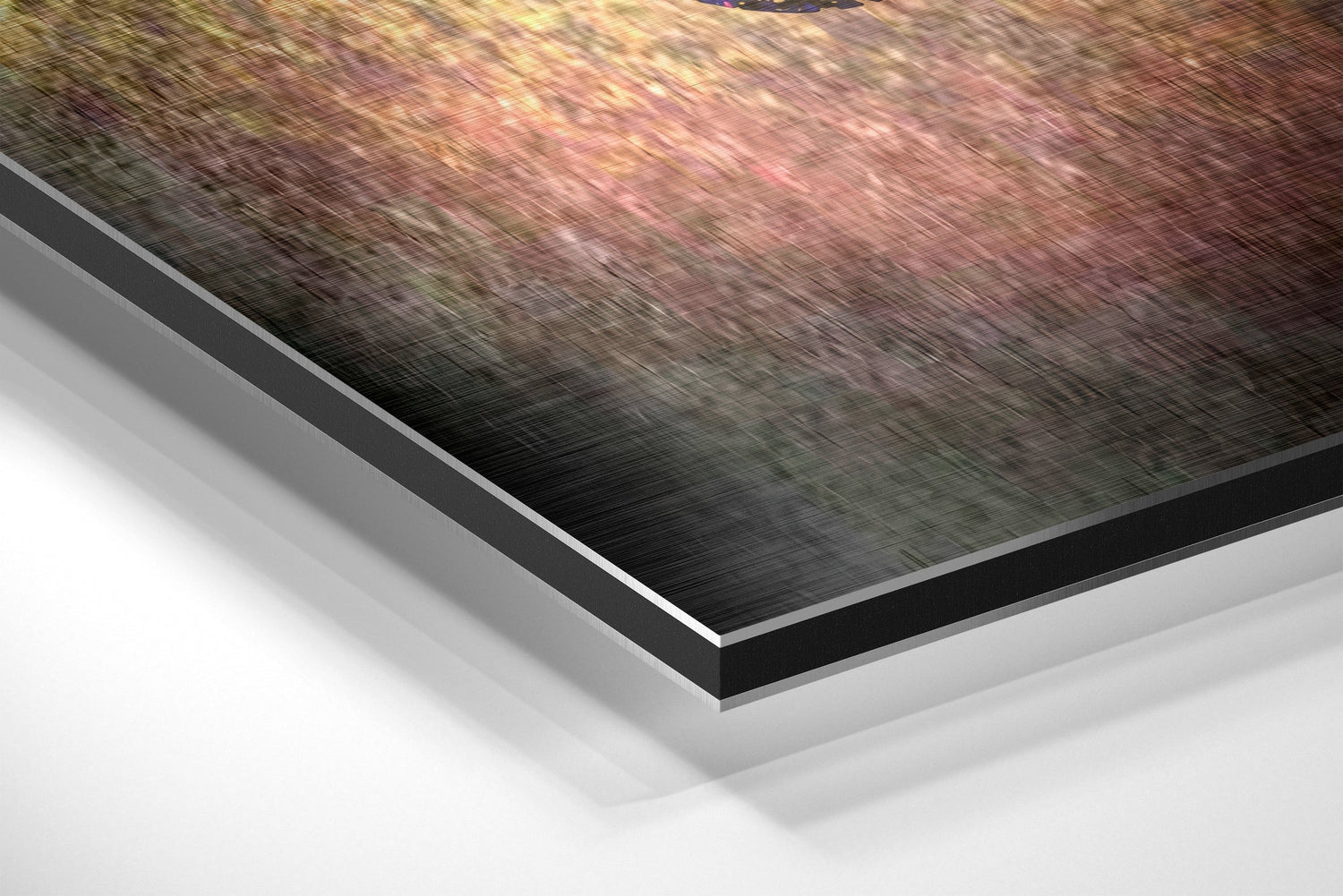 No Pain No Gain Brushed Aluminium Dibond Wall Art