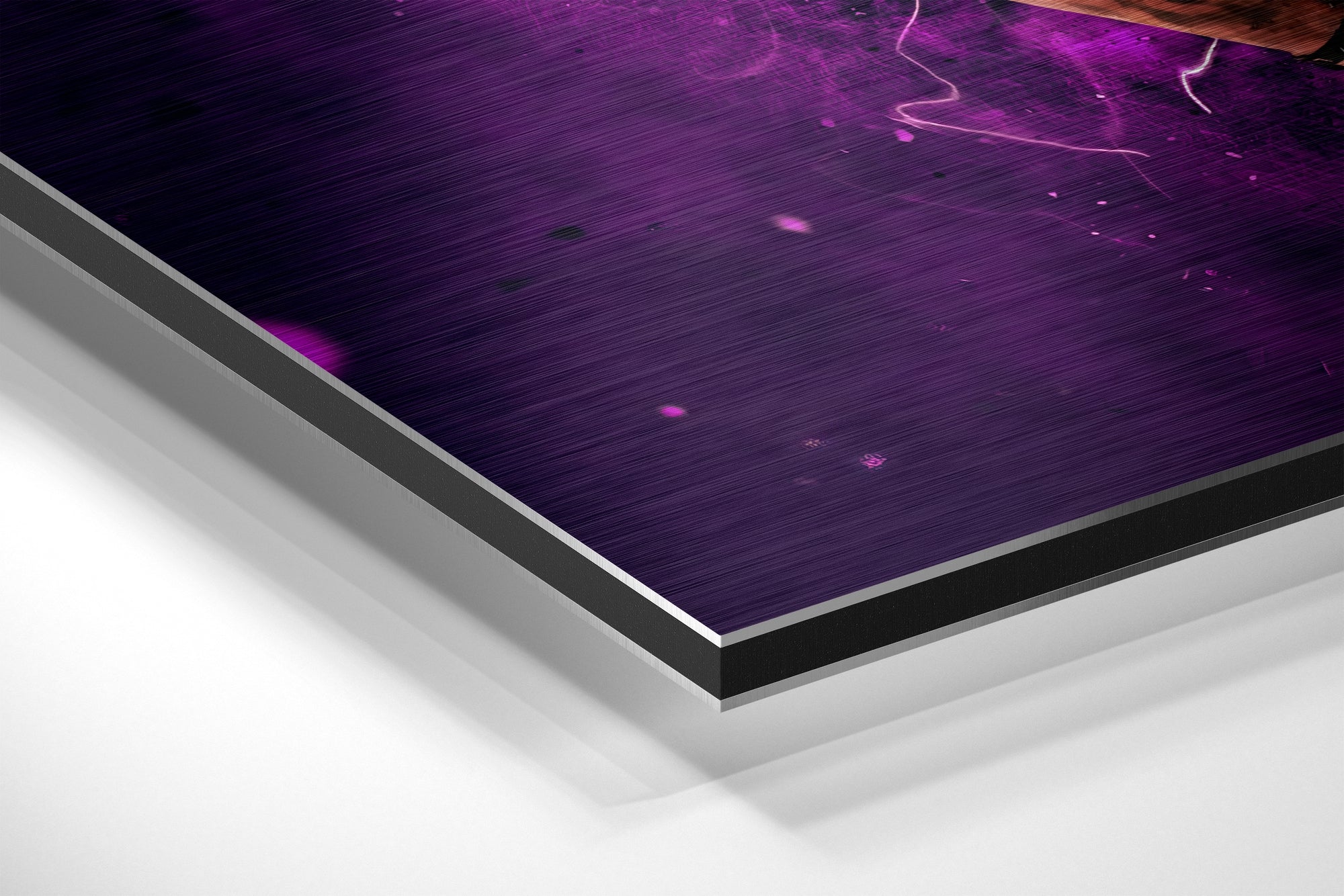 Purple Number 23 Jersey Back View Brushed Aluminium Dibond Wall Art