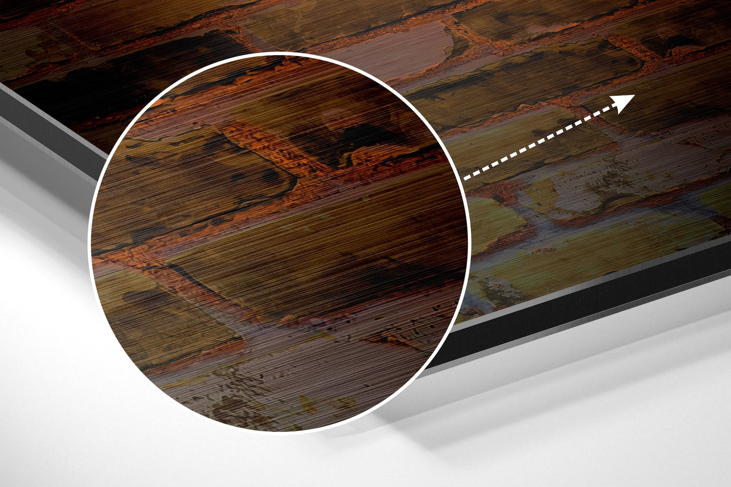 Strive Brushed Aluminium Dibond Wall Art