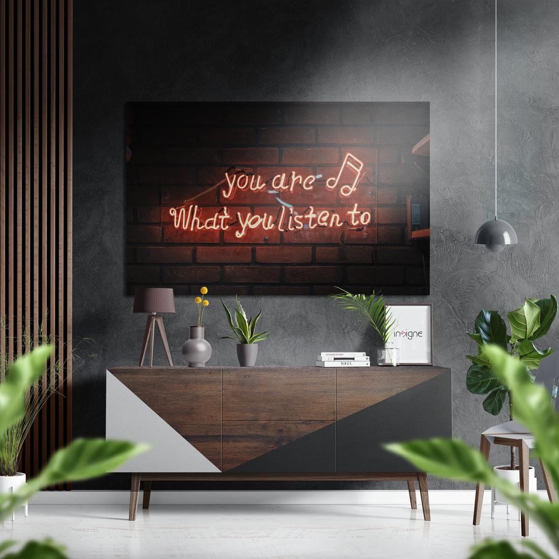 “You are” Brushed Aluminium Dibond Wall Art