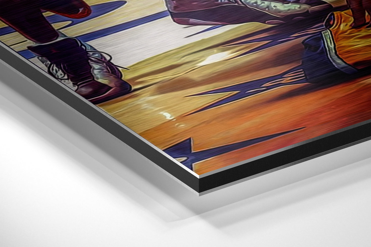 Basketball Legend Tribute Brushed Aluminium Dibond Wall Art