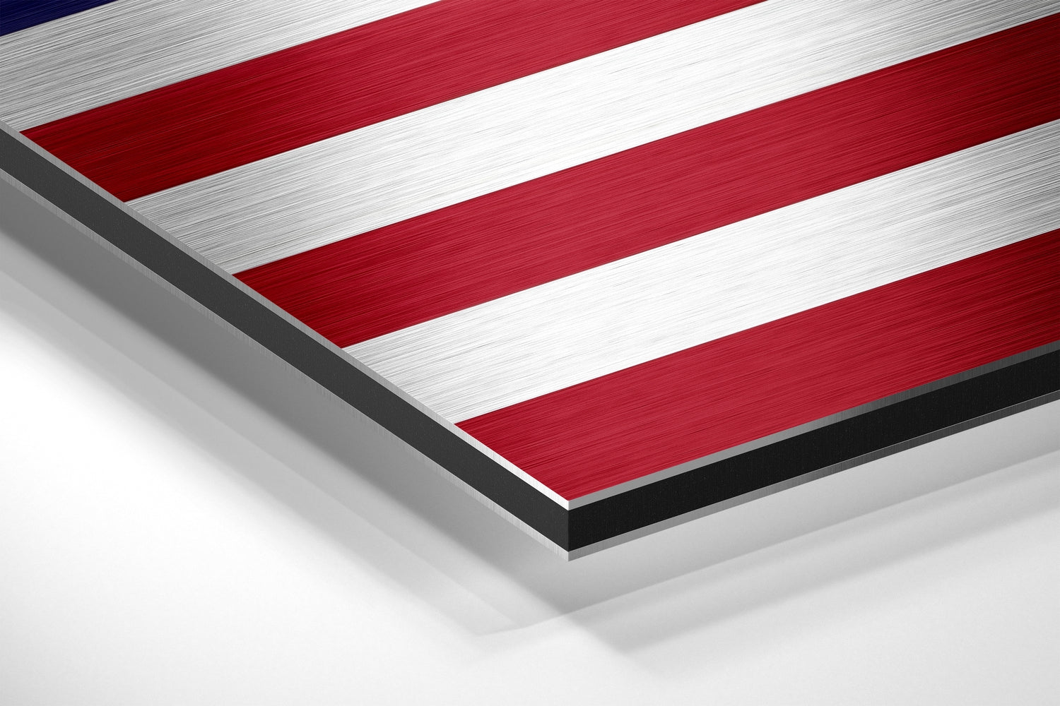 American Flag Brushed Aluminium Dibond Wall Art