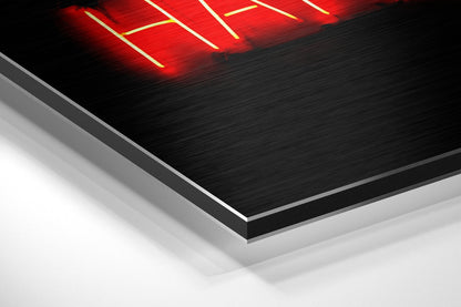 Over Thinking Brushed Aluminium Dibond Wall Art