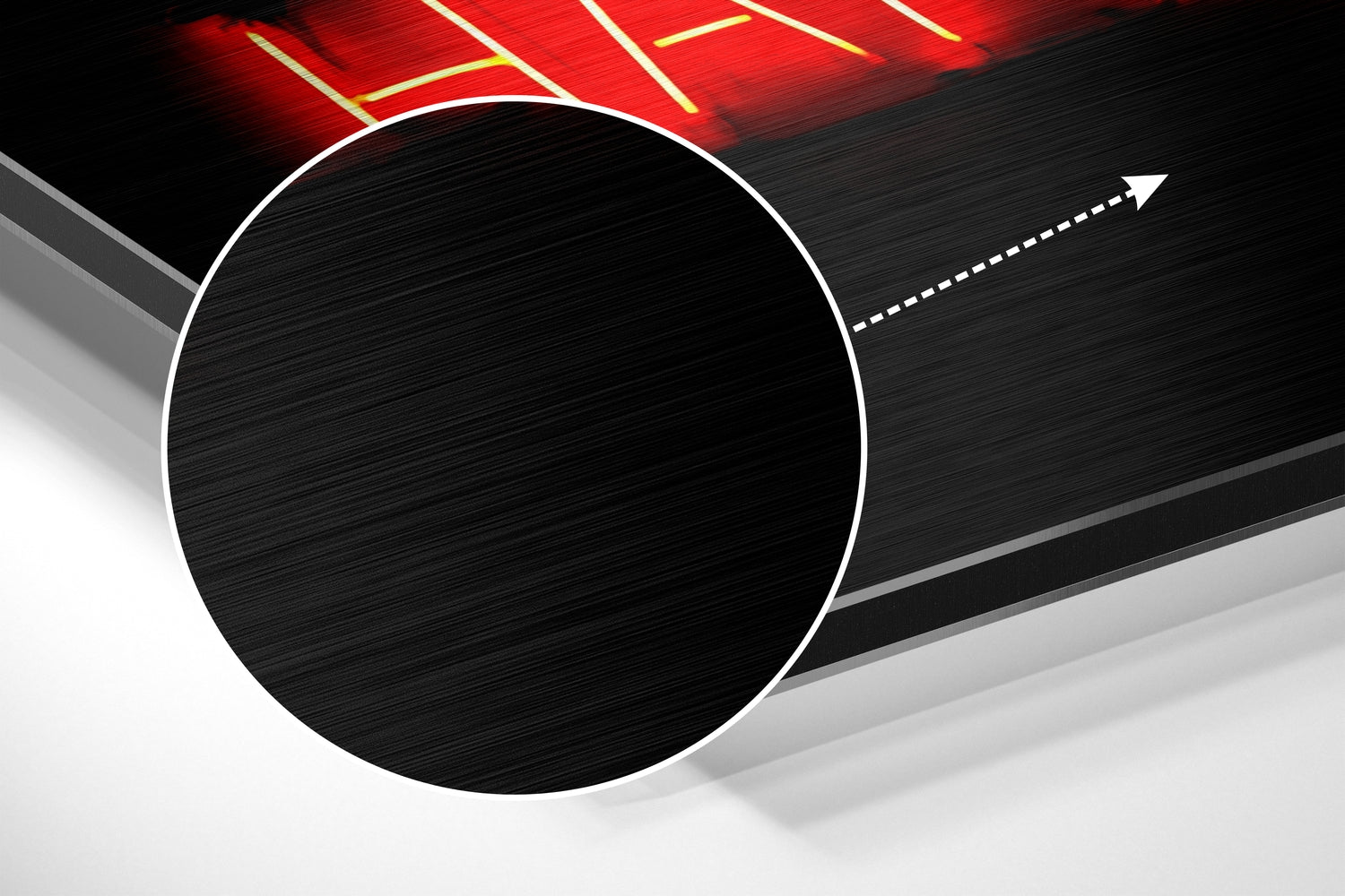 Over Thinking Brushed Aluminium Dibond Wall Art