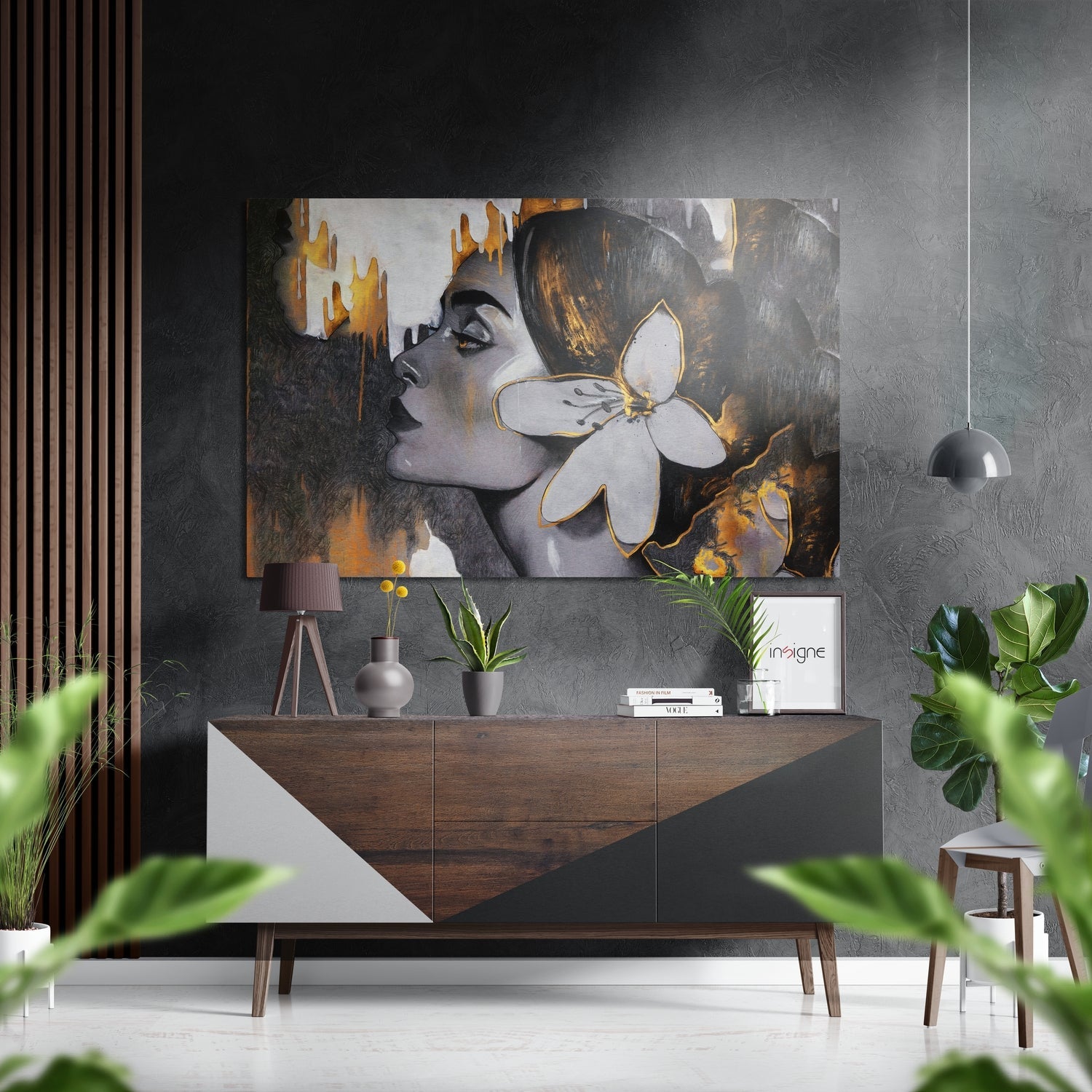 Sultan Brushed Aluminium Dibond Wall Art