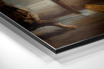 The Portrait of Happiness Brushed Aluminium Dibond Wall Art