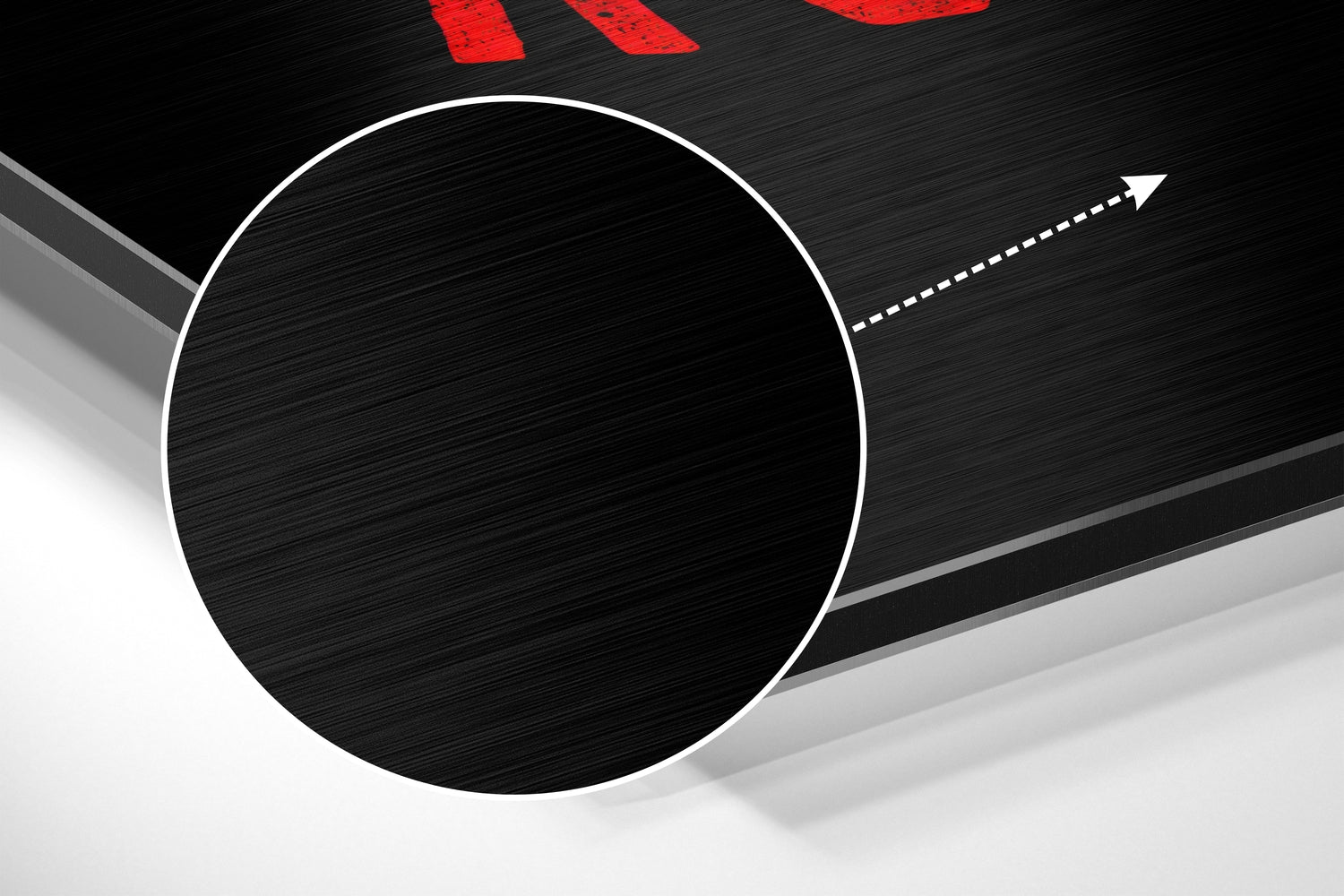 Make Mistakes Brushed Aluminium Dibond Wall Art