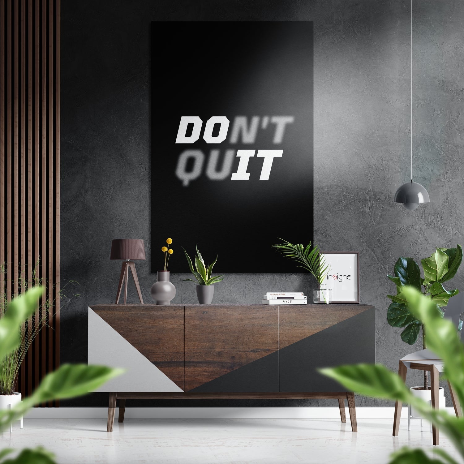 Do It Brushed Aluminium Dibond Wall Art