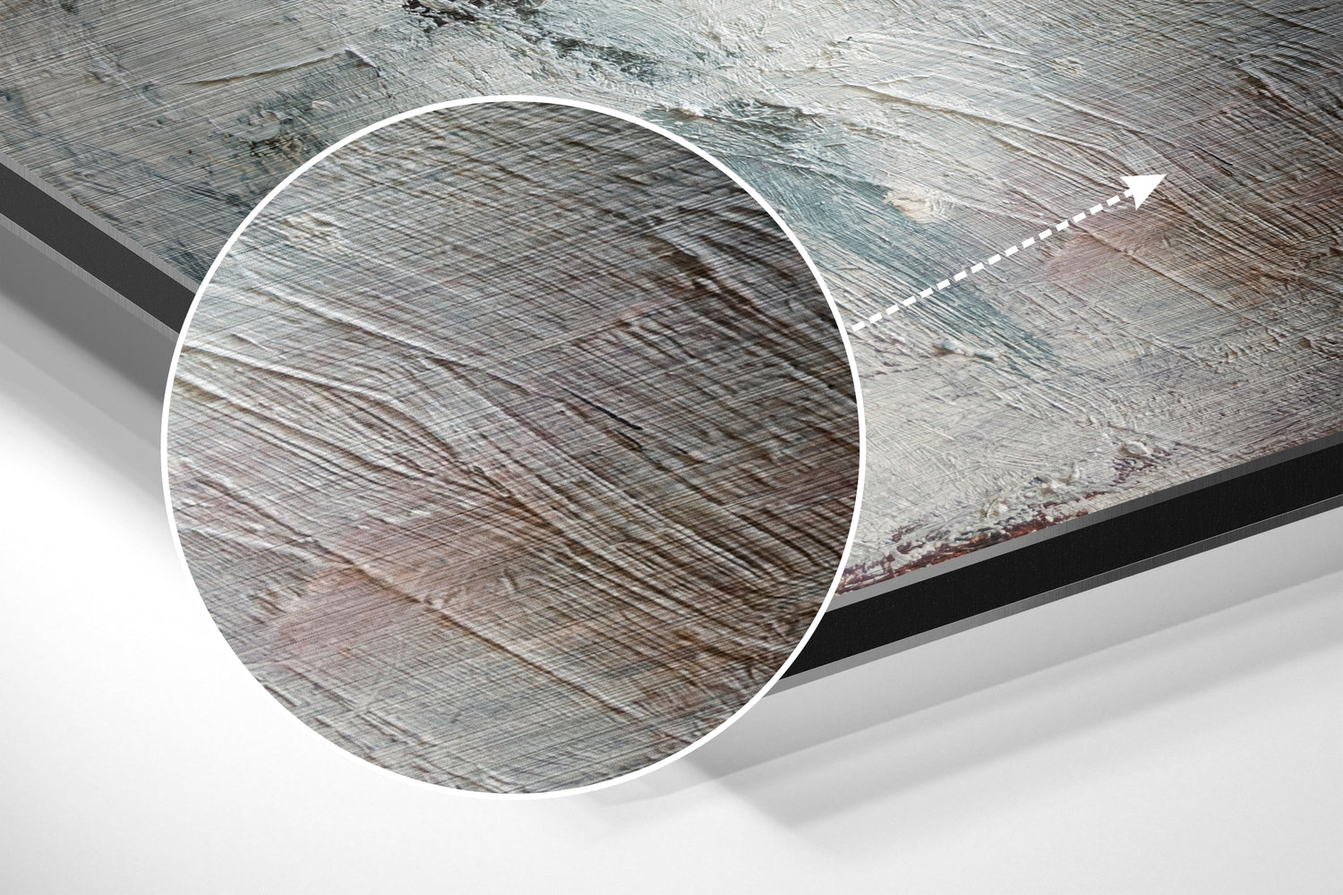 Speechless Face Brushed Aluminium Dibond Wall Art