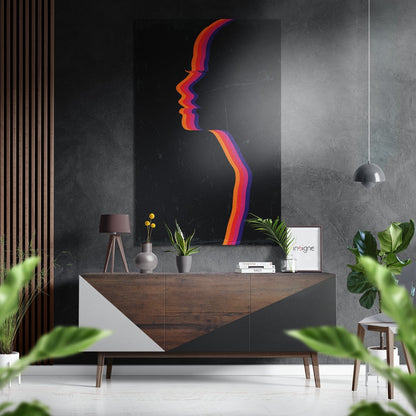 Shadows Brushed Aluminium Dibond Wall Art