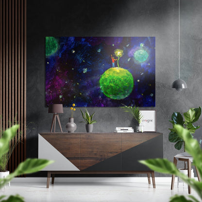 Prince is Here Brushed Aluminium Dibond Wall Art
