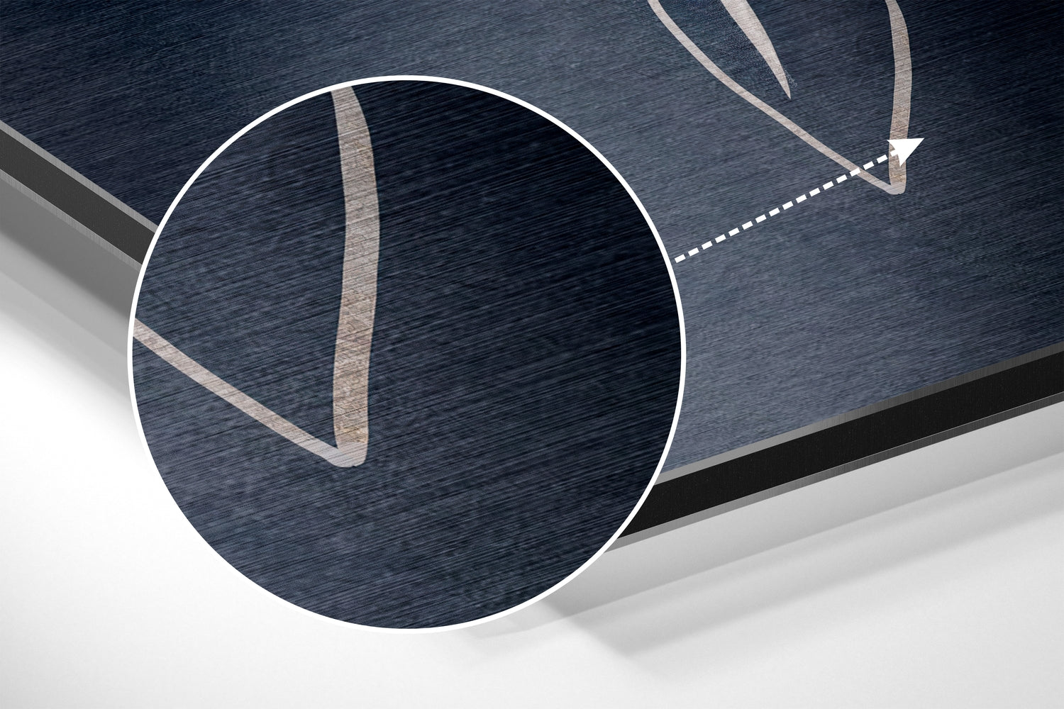 Purest Brushed Aluminium Dibond Wall Art