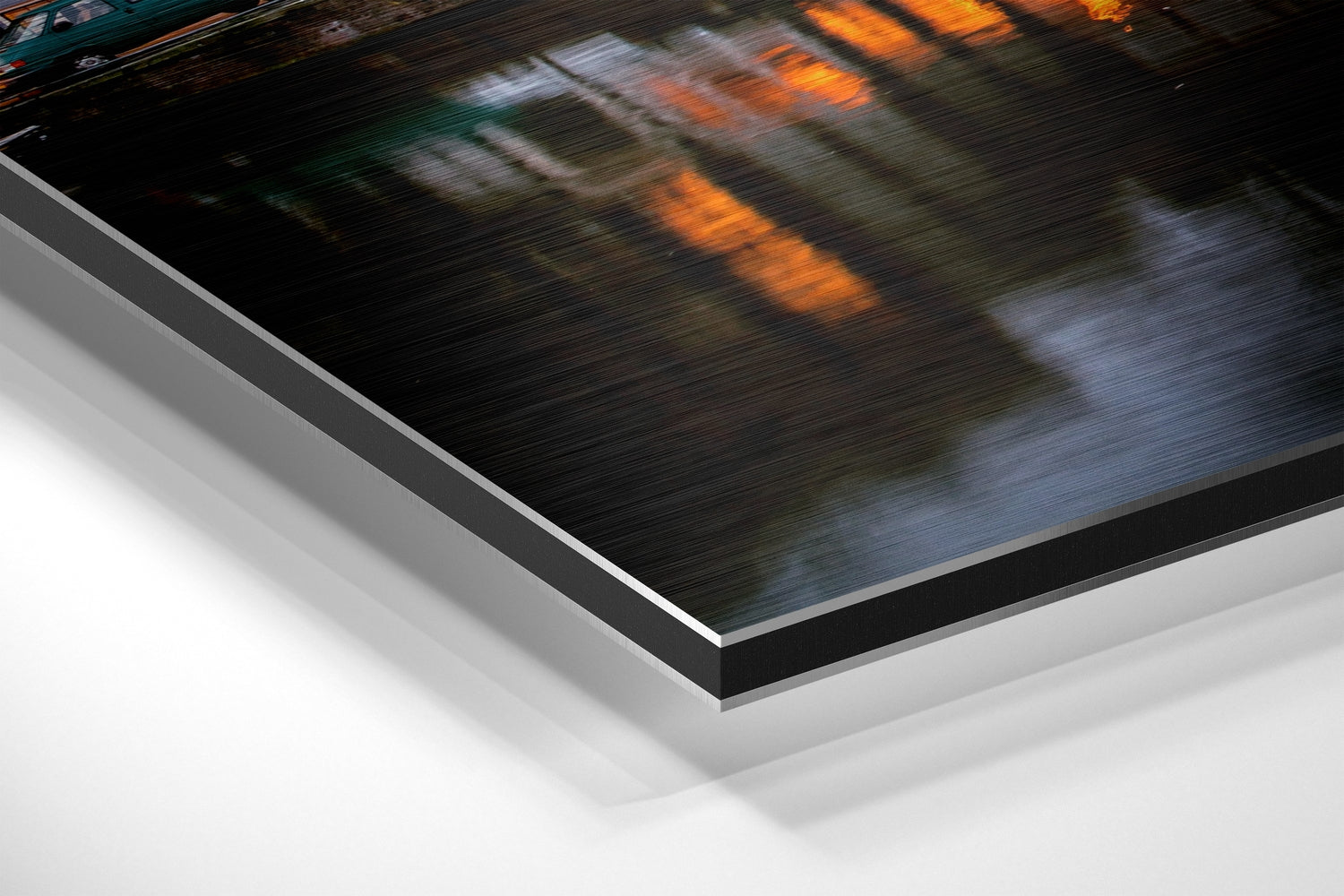 River in the City Brushed Aluminium Dibond Wall Art