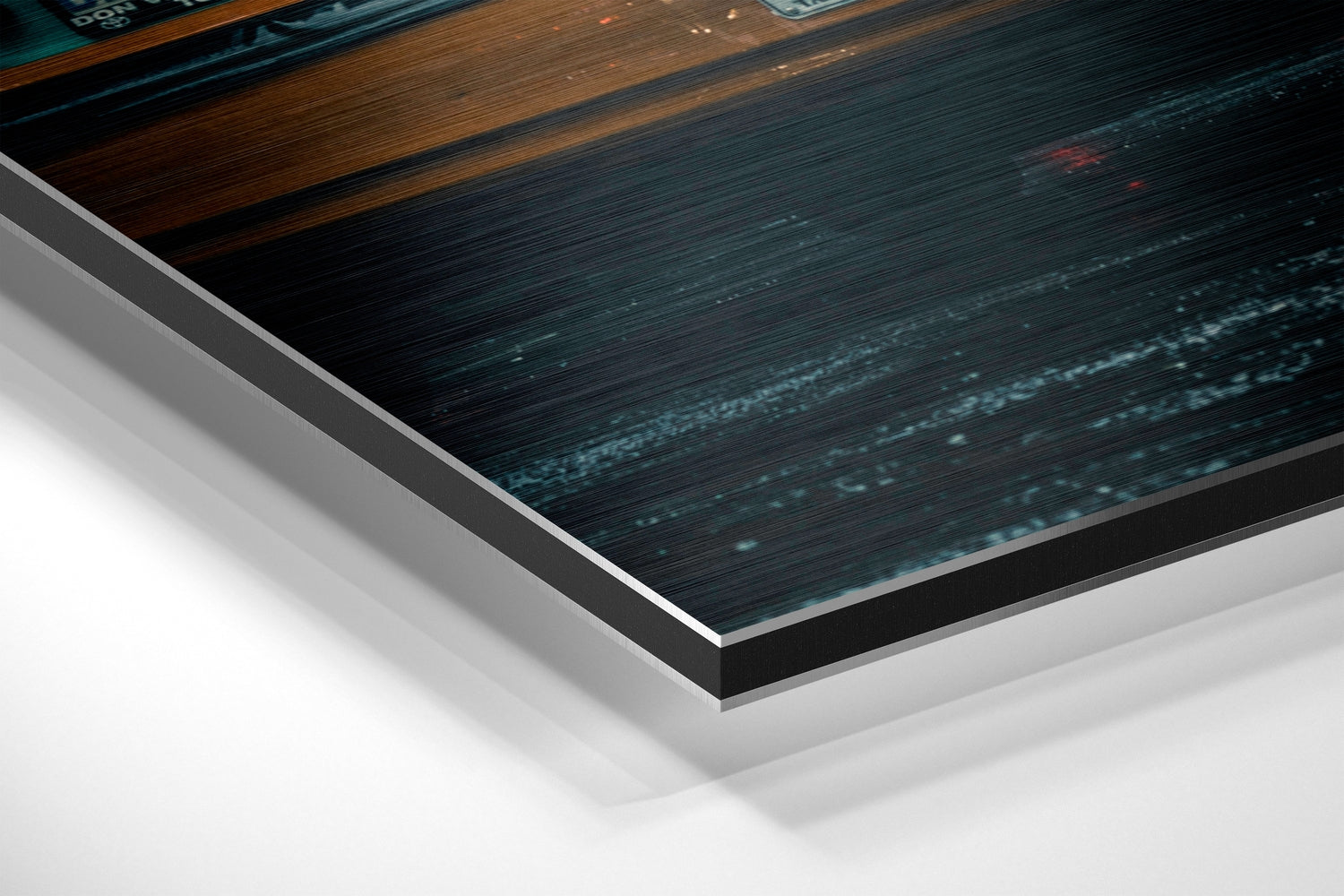 City Rush Brushed Aluminium Dibond Wall Art