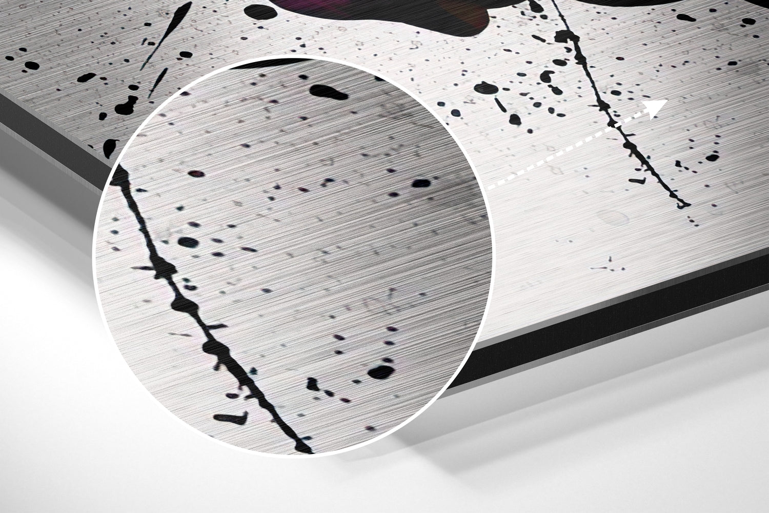 Graffiti Painted Hands Holding Brushed Aluminium Dibond Wall Art