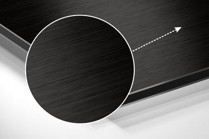 Halftone Dotted White Brain Brushed Aluminium Dibond Wall Art