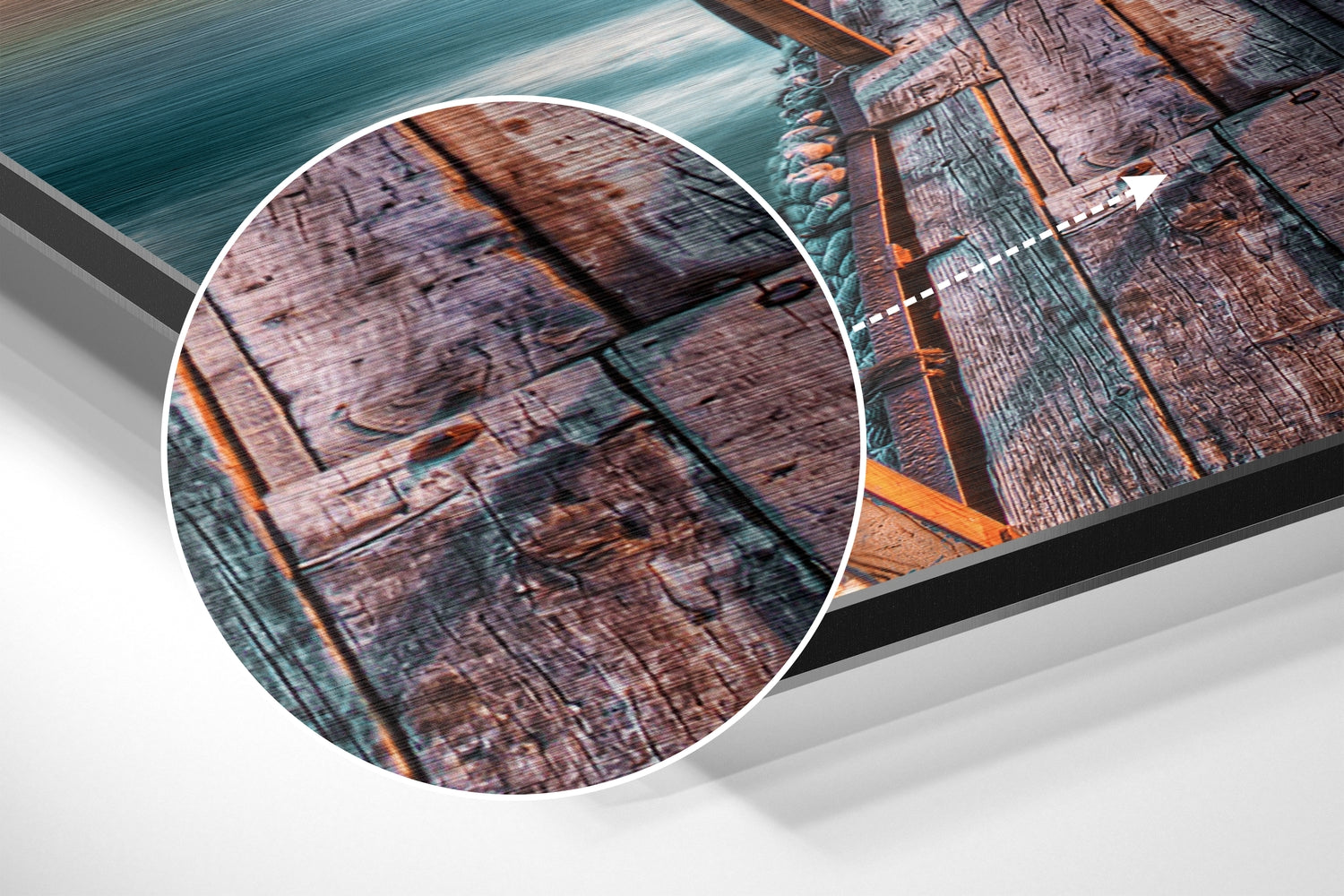 Sunset  Brushed Aluminium Dibond Wall Art