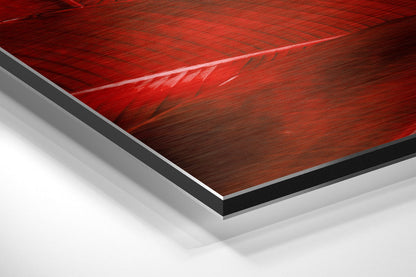 Leaves Brushed Aluminium Dibond Wall Art