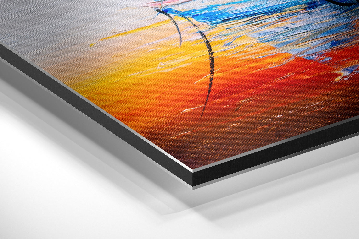 Boat Brushed Aluminium Dibond Wall Art