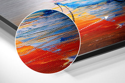 Boat Brushed Aluminium Dibond Wall Art