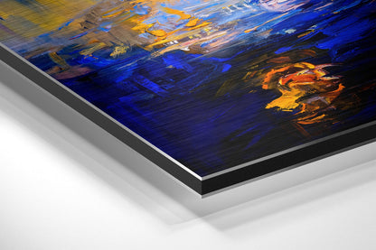 Painted Sunset Brushed Aluminium Dibond Wall Art