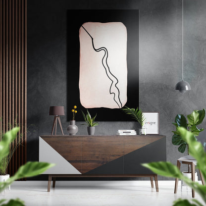 Lines Brushed Aluminium Dibond Wall Art