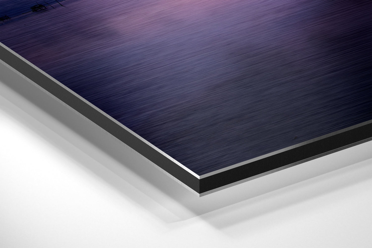 Sunset at the Lake Brushed Aluminium Dibond Wall Art