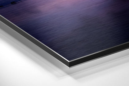 Sunset at the Lake Brushed Aluminium Dibond Wall Art