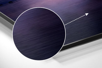 Sunset at the Lake Brushed Aluminium Dibond Wall Art