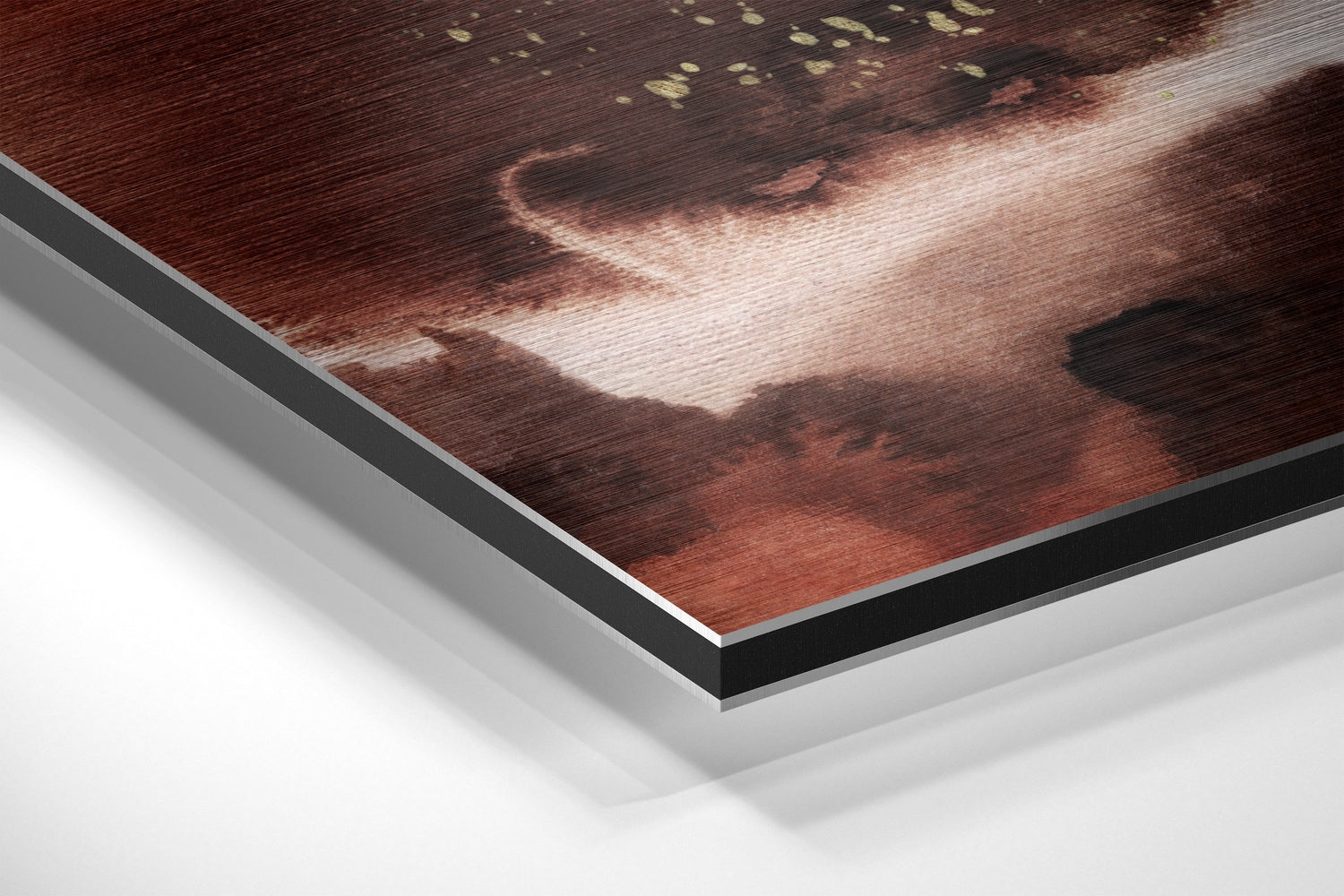 Abstract  Brushed Aluminium Dibond Wall Art