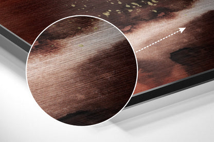 Abstract  Brushed Aluminium Dibond Wall Art