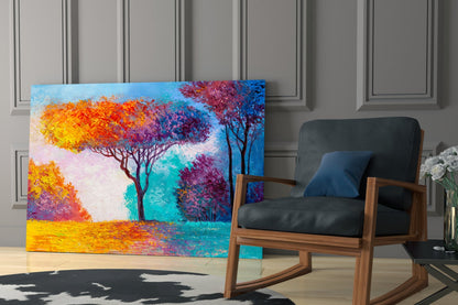 The Story of Autumn Glass Wall Art