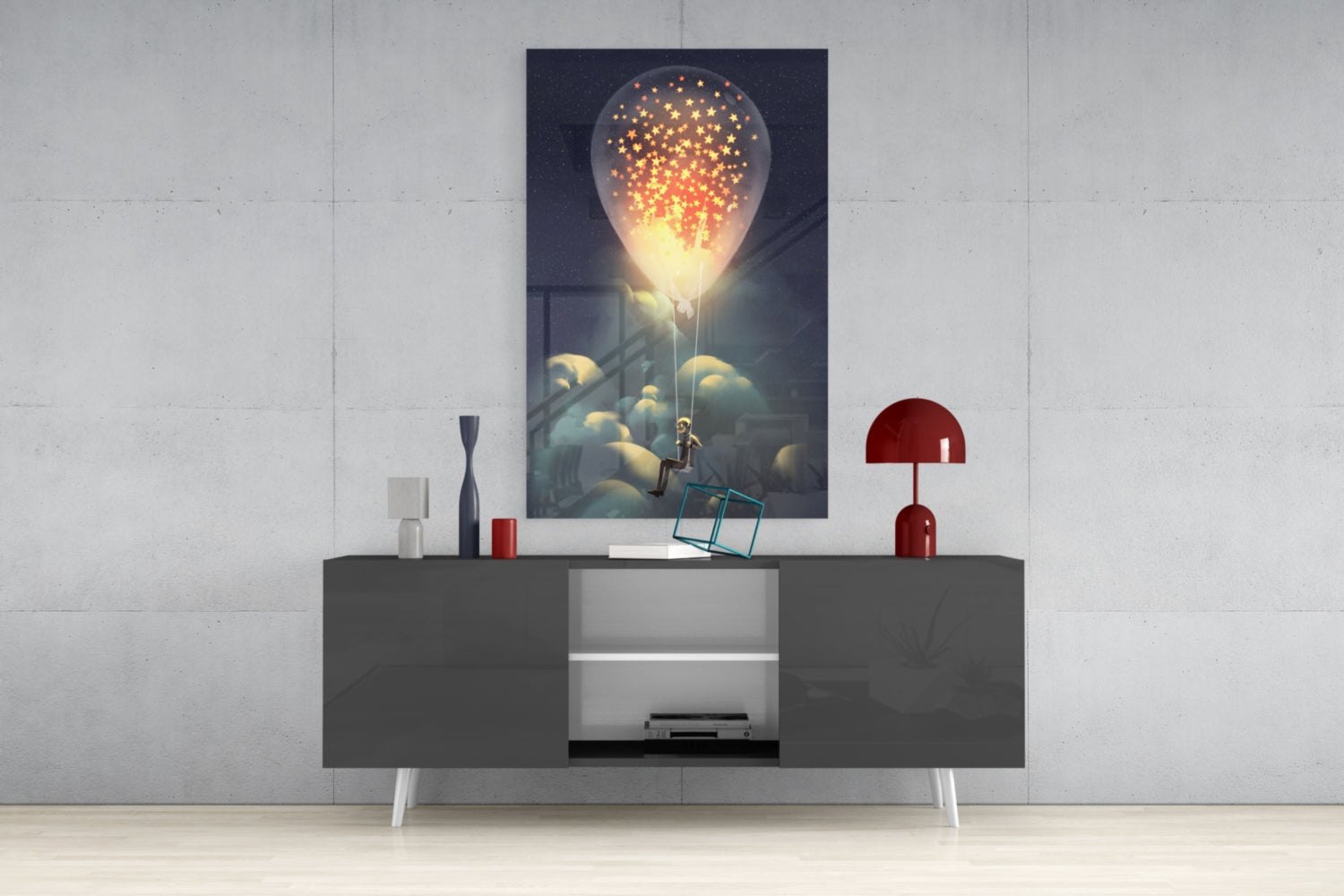 Starry Dream Glass Wall Art