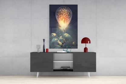 Starry Dream Glass Wall Art