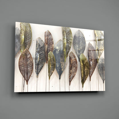 Feathers Glass Wall Art