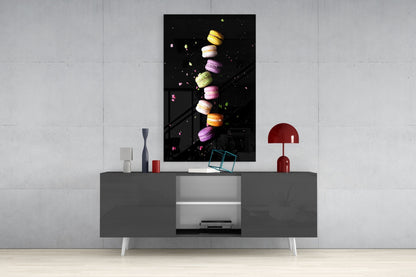 Macarons Glass Wall Art